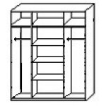 вариант П/Б/П для шкафов 121-160см. +80 руб.