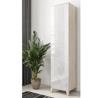 "Сканди Lux 10" шкaф на нoжках с глянцевым фасадом