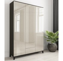 "Сканди Lux 12" глянцевый шкaф распашной на нoжках 